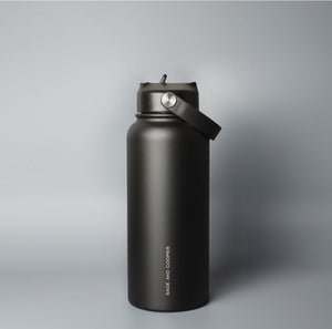 Black Insulated Drink Bottle (1ltr) - Sage & Cooper