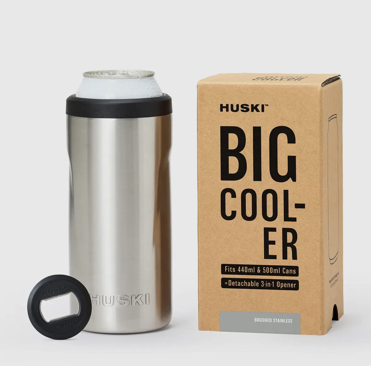 Huski Big Can Cooler (Brushed Stainless)