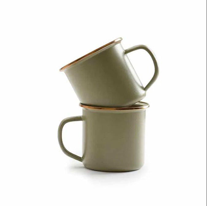 Barebones Mugs (set 2) - Olive