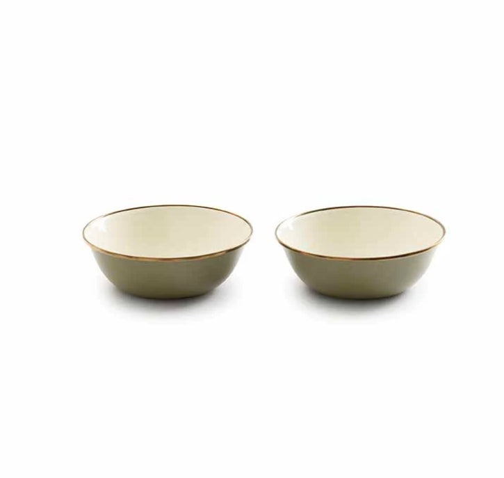 Barebones Bowls (set 2) - Olive