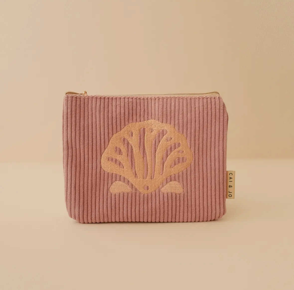 Corduroy Pouch (Island Pink) by Cai & Jo
