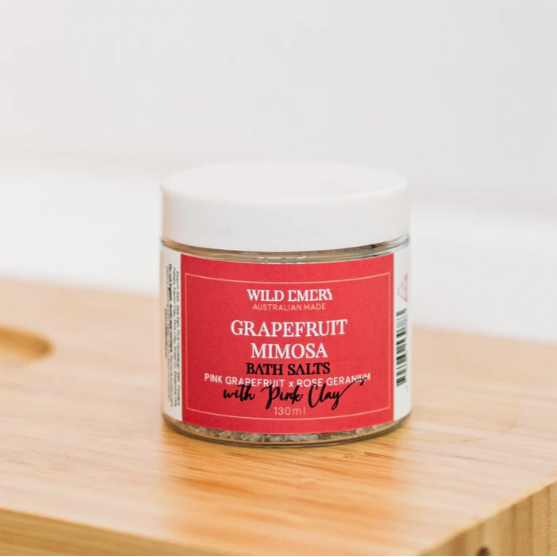 Grapefruit Mimosa Bath Salts 130g - Wild Emery