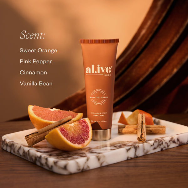 Alive Body Handcream Cracker - Cinnamon & Citrus