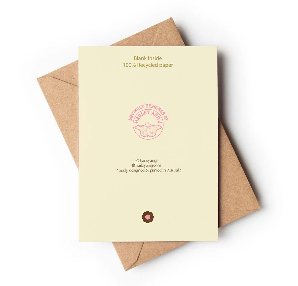 Happy Birthday - Vintage Retro Style Greeting Card