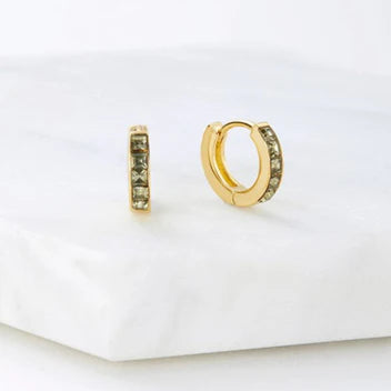 Darcy Earring Moss (Gold) by Zafino