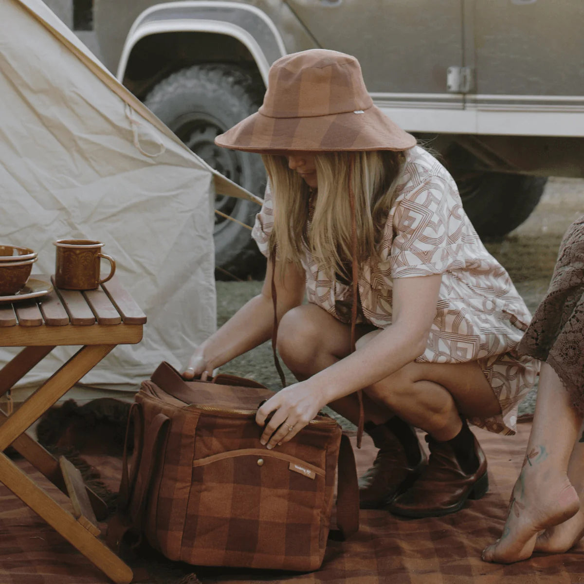 Camp Cooler Bag (Hemp) by Wandering Folk