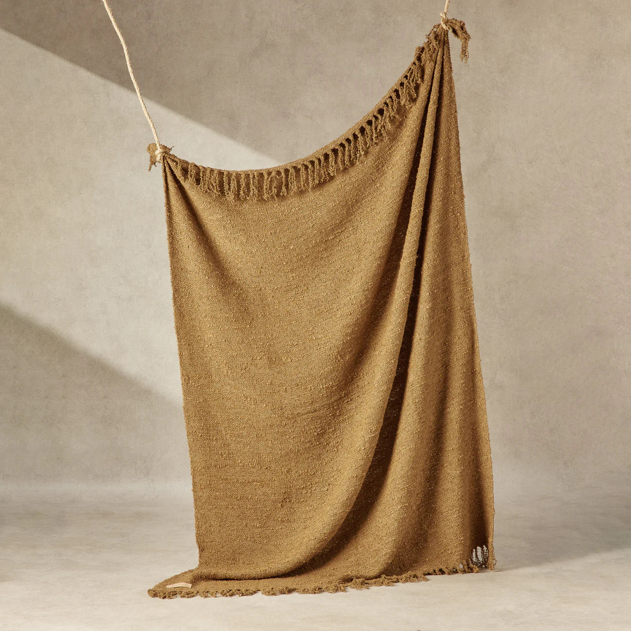 Theodore Throw - 'Burro' (Warm Camel)