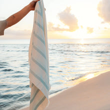 Shallows French Terry Beach Towel - Sky