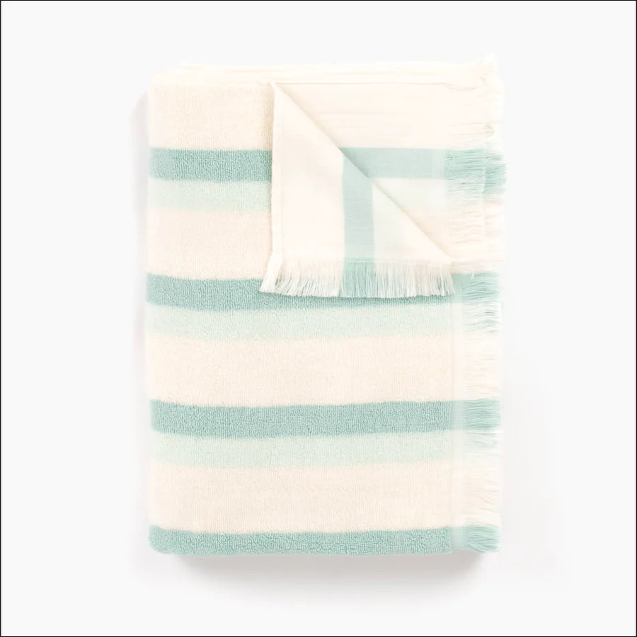 Shallows French Terry Beach Towel - Sky