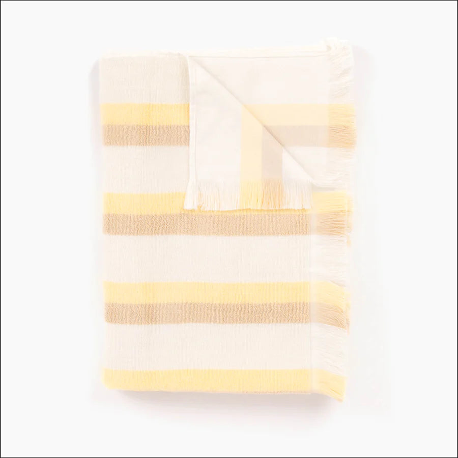 Shallows French Terry Beach Towel - Sand