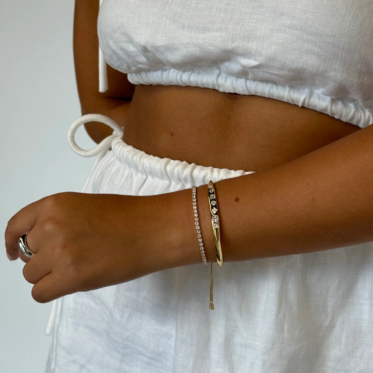 Nikki Tennis Bracelet by Zafino
