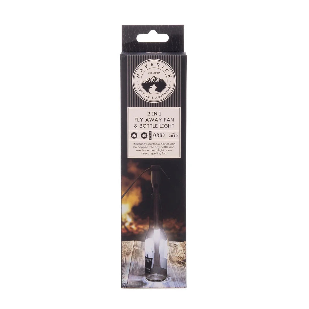 Fly Away Fan & Bottle Light (Insect repeller)