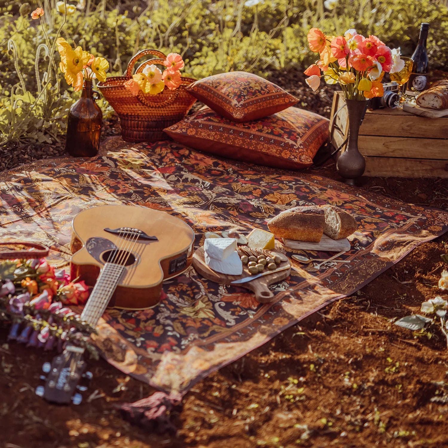 Forest (Spice) Picnic Rug by Wandering Folk