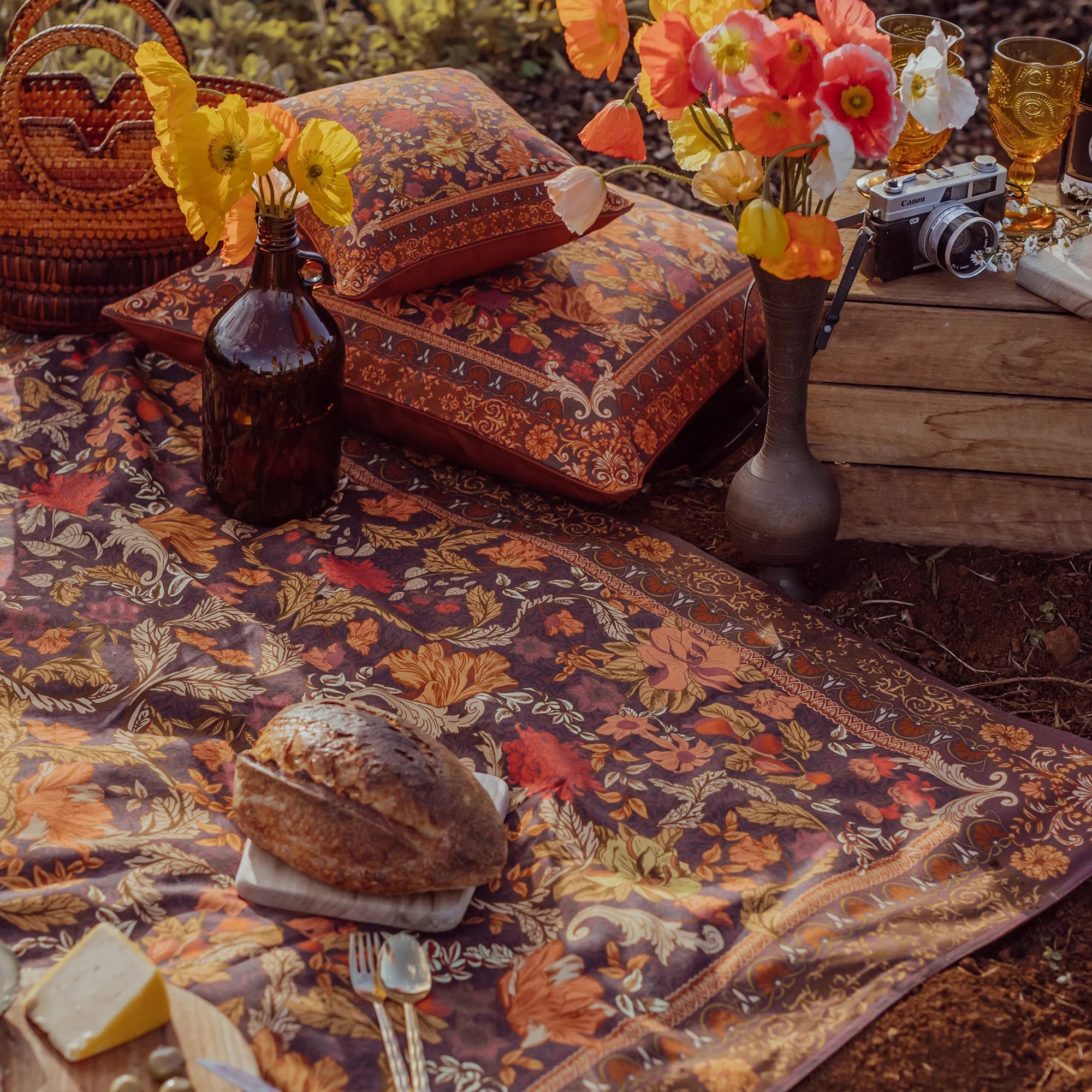 Forest (Spice) Picnic Rug by Wandering Folk