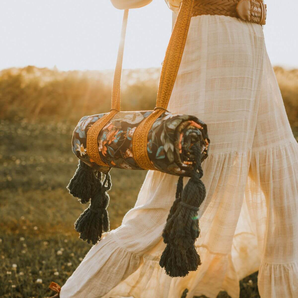 Native Wildflower Picnic Rug by Wandering Folk