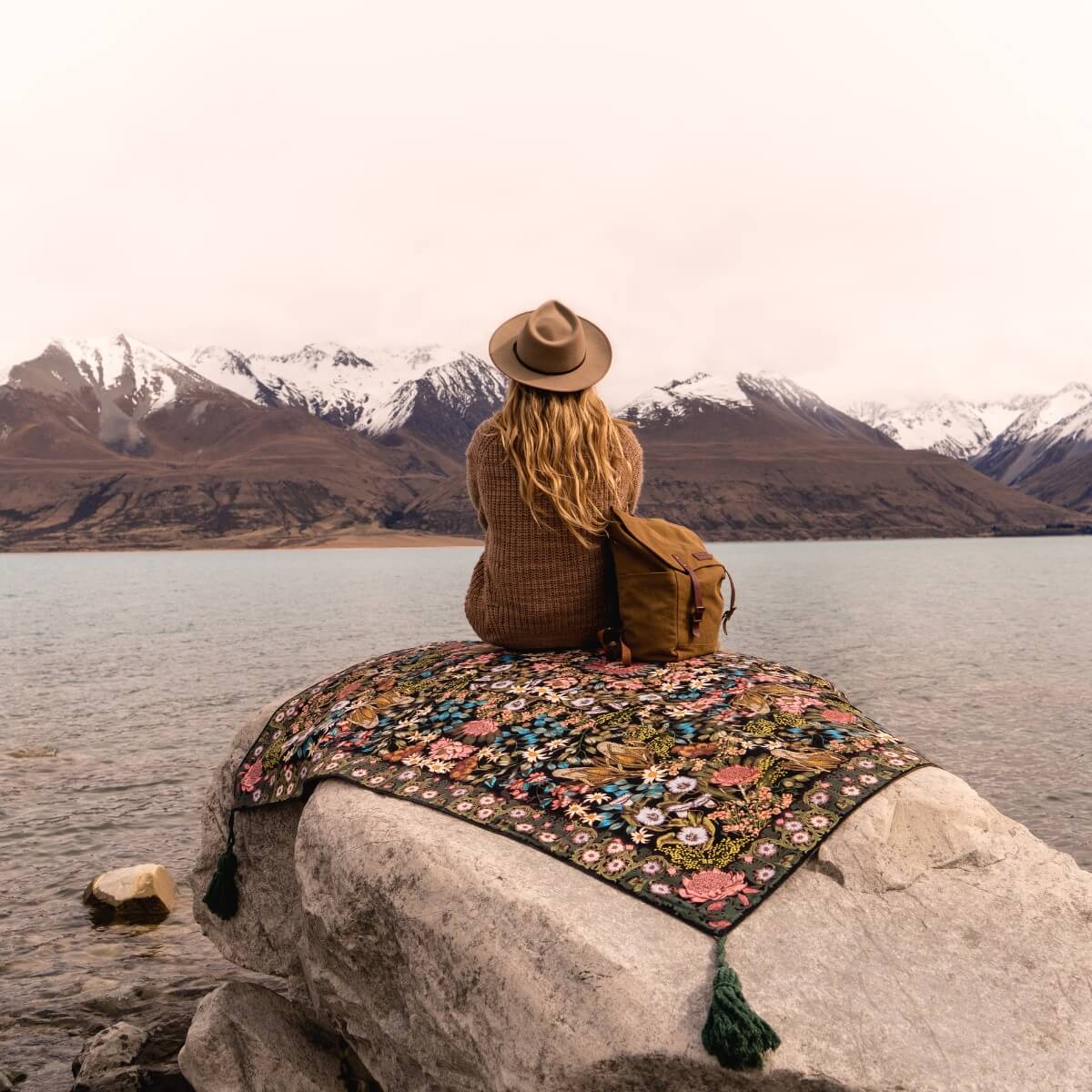 Native Wildflower Picnic Rug by Wandering Folk