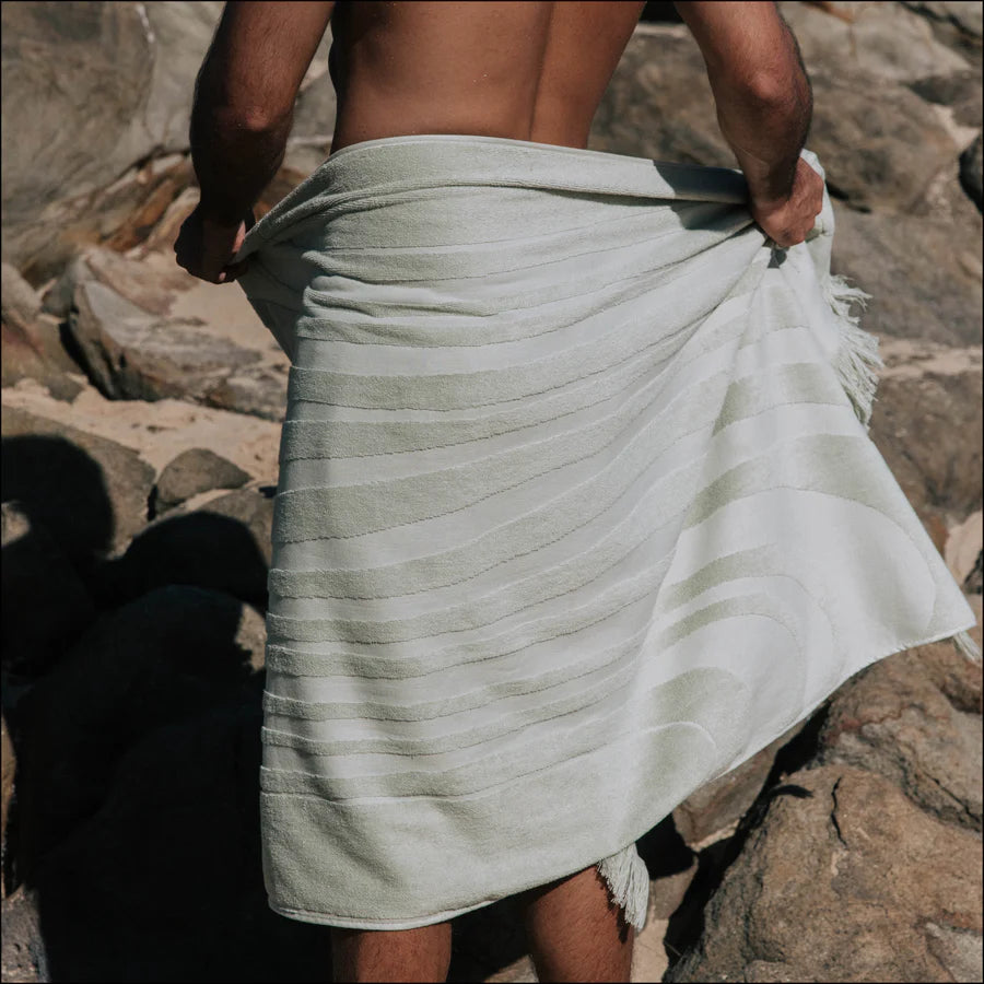 Tide Seagrass French Terry Towel by Layday