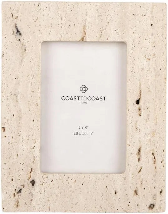 Len Travertine Photo Frame (4 x 6 )