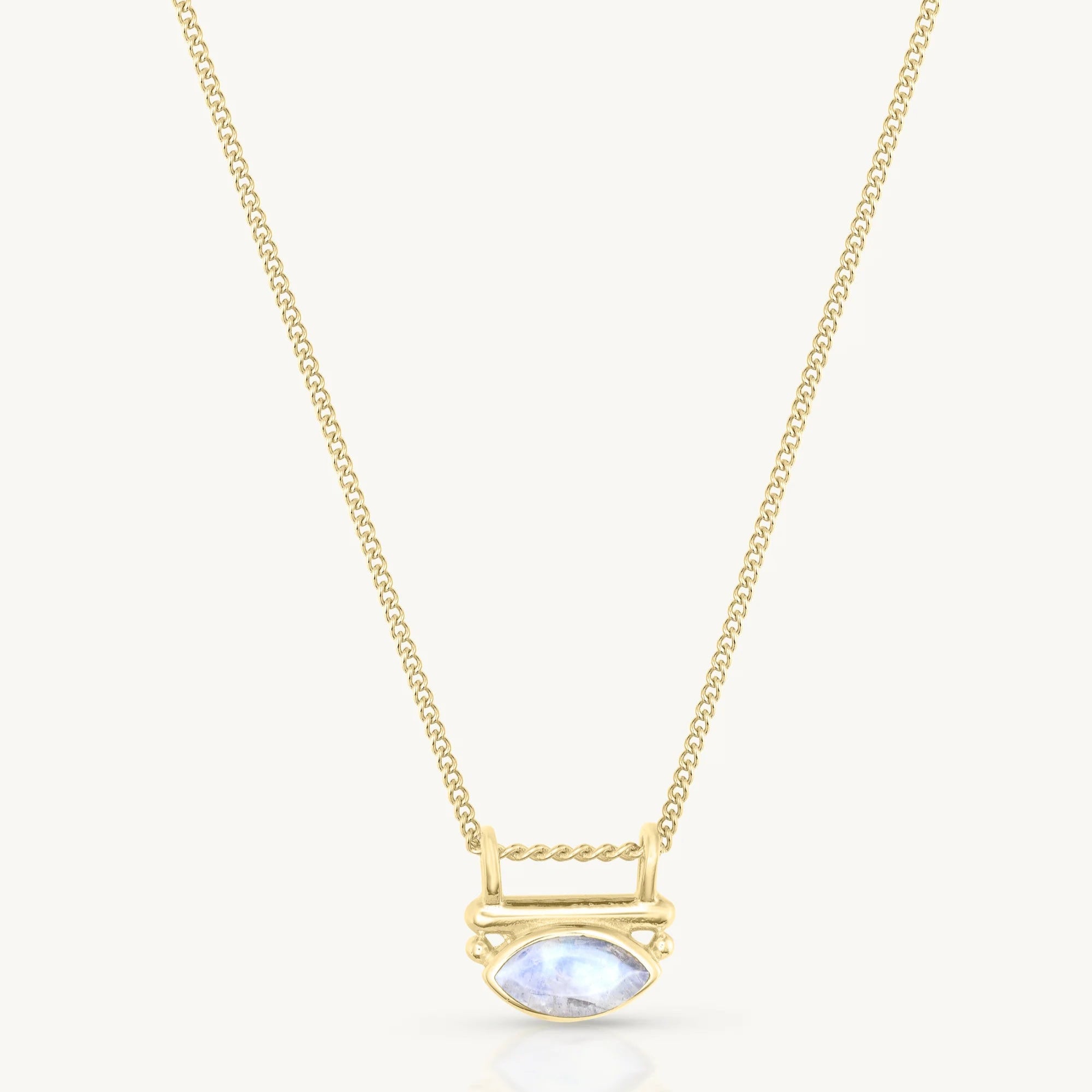 Nyra Moonstone Gold Necklace by Toni May