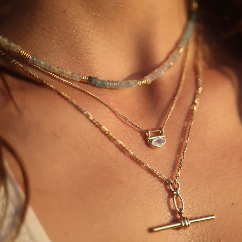 Nyra Moonstone Gold Necklace by Toni May