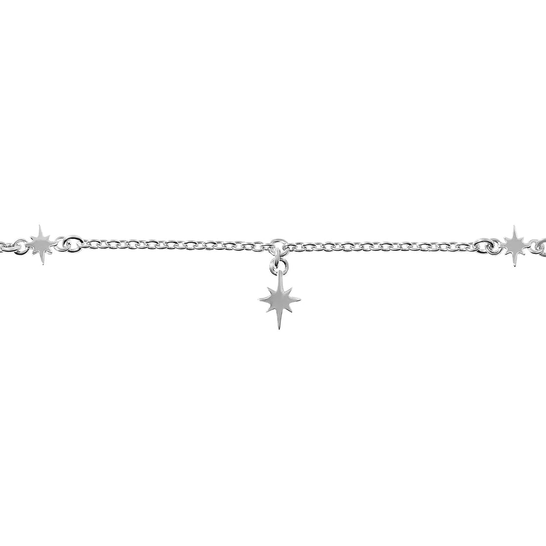 Sterling Silver Midsummer Star Anklets