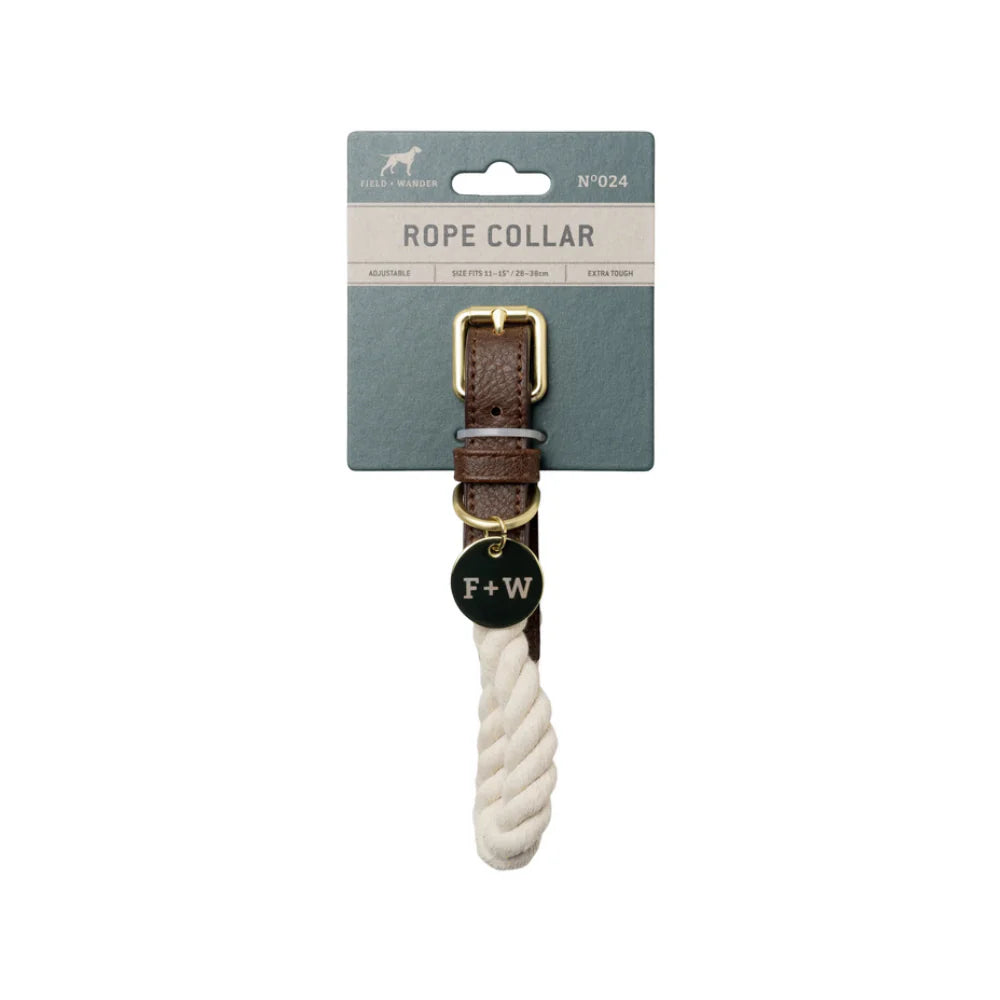 Rope Dog Collar by Field + Wander