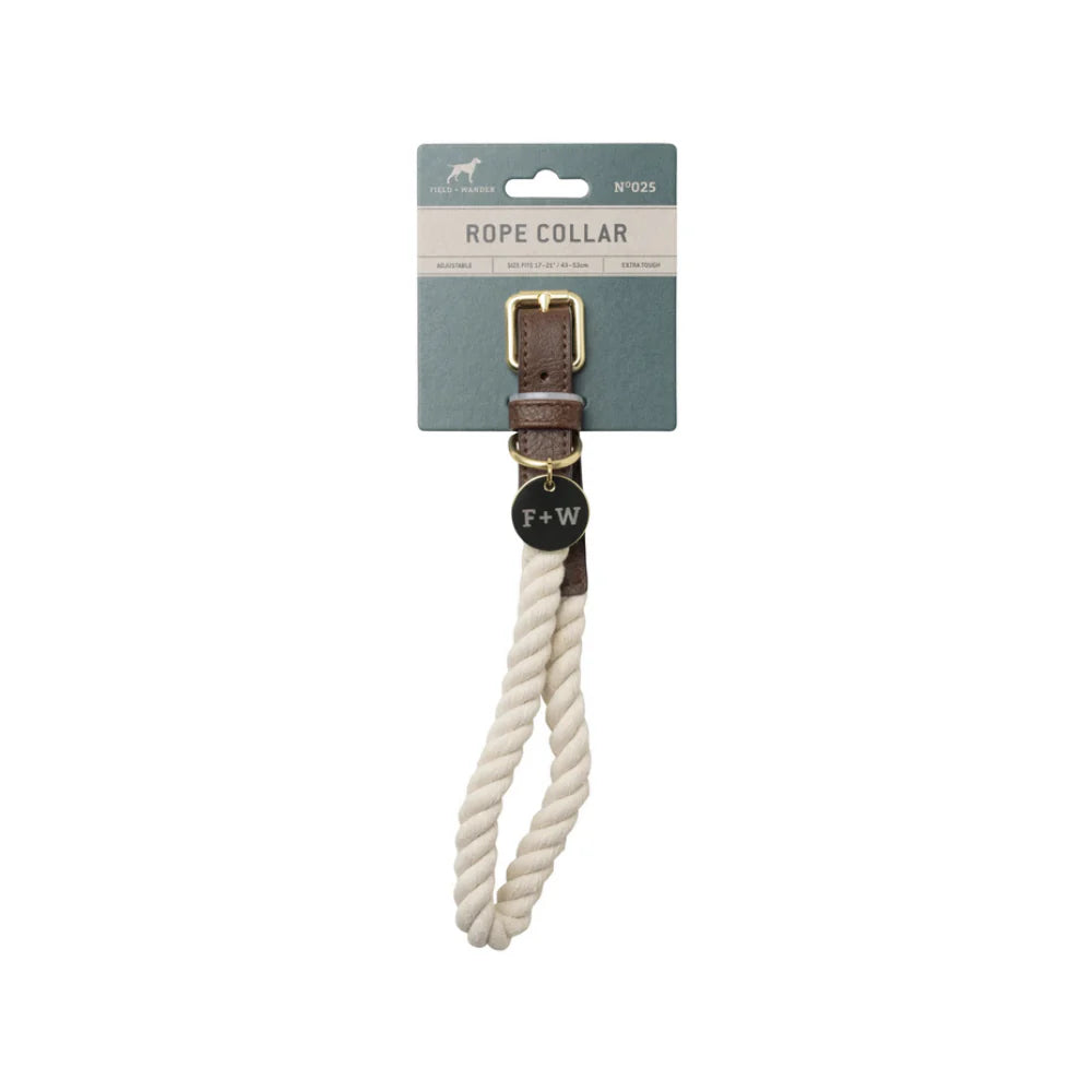 Rope Dog Collar by Field + Wander