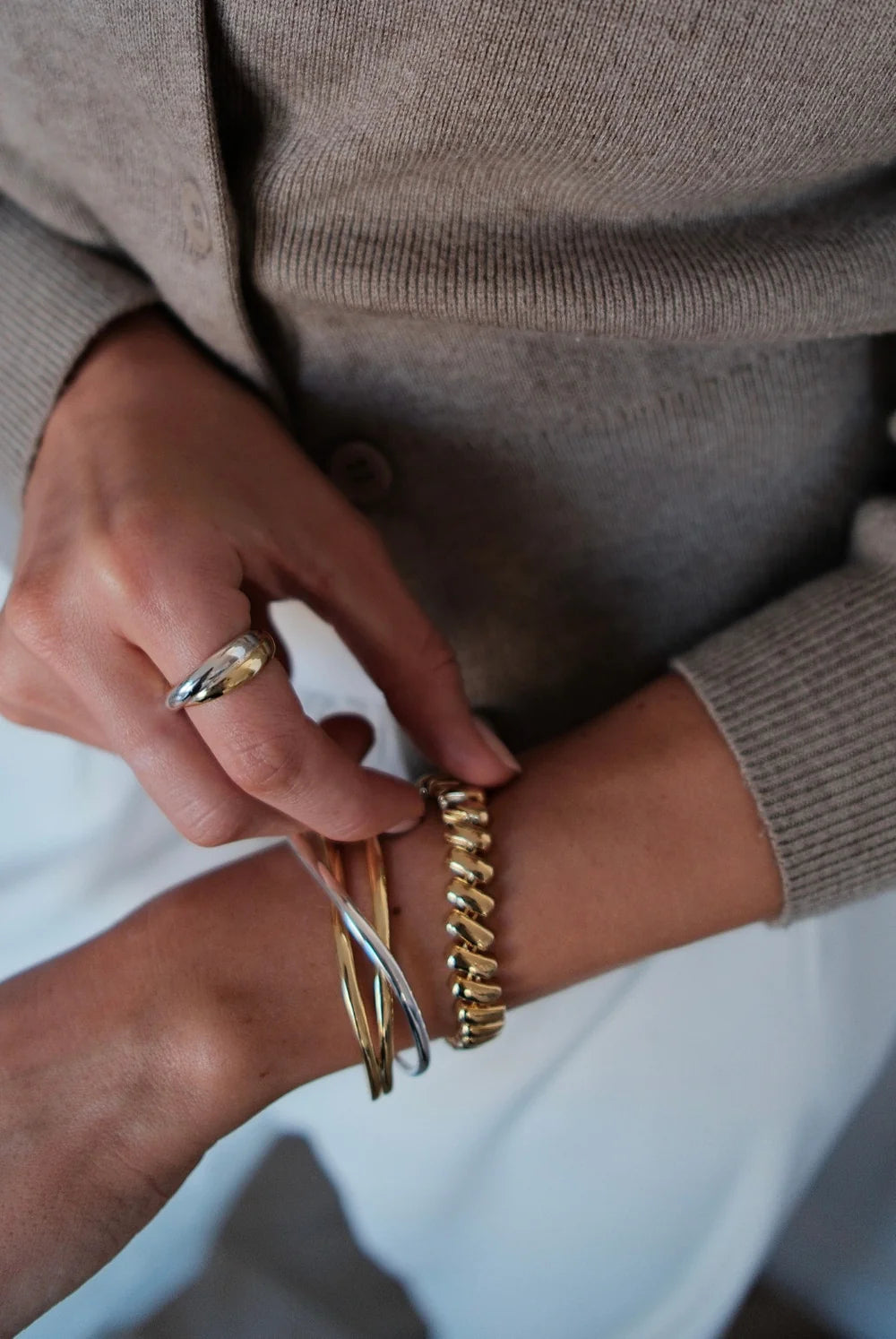 Cara Bracelet (Gold & Silver) by Zafino