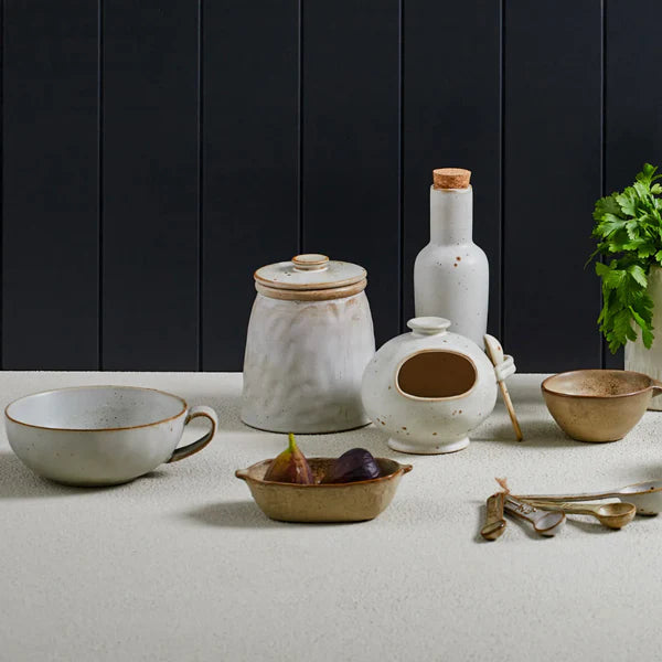 Francis Ceramic Dish - Brown or Natural