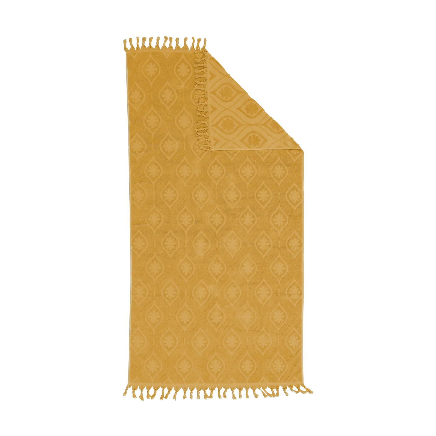 Daisy Beach Towel (Golden) by Wandering Folk