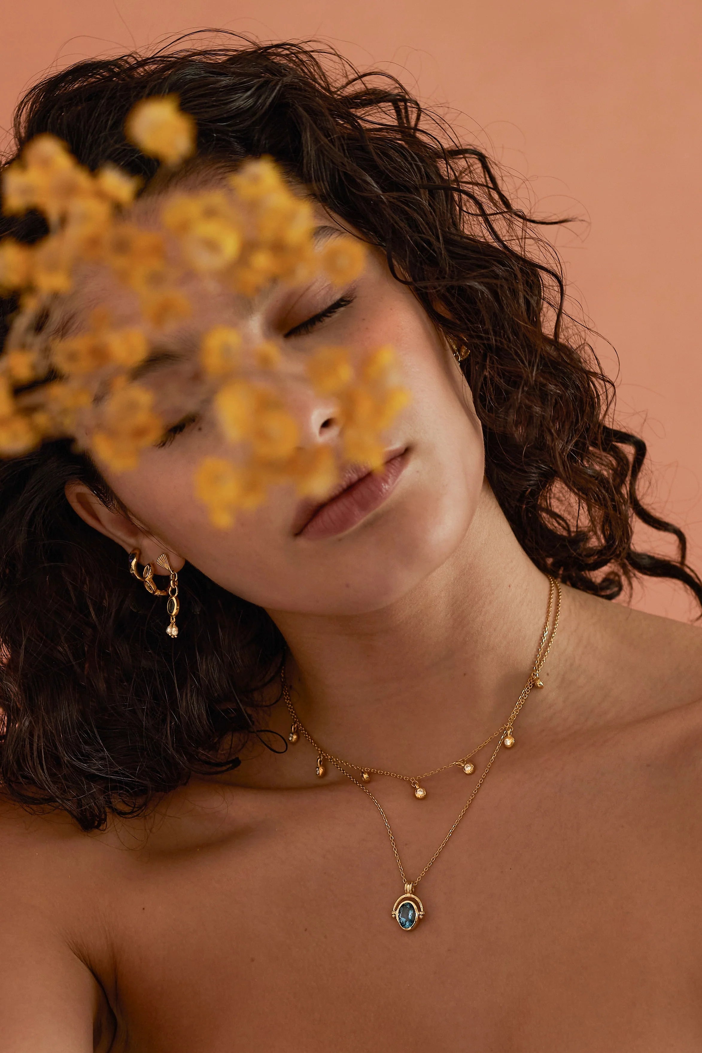 Mira Topez Gold Necklace by Toni May