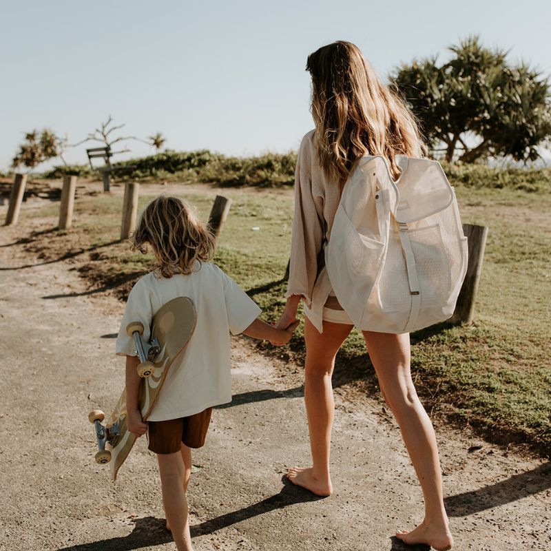 Beach Hauler Mesh Backpack - Sand