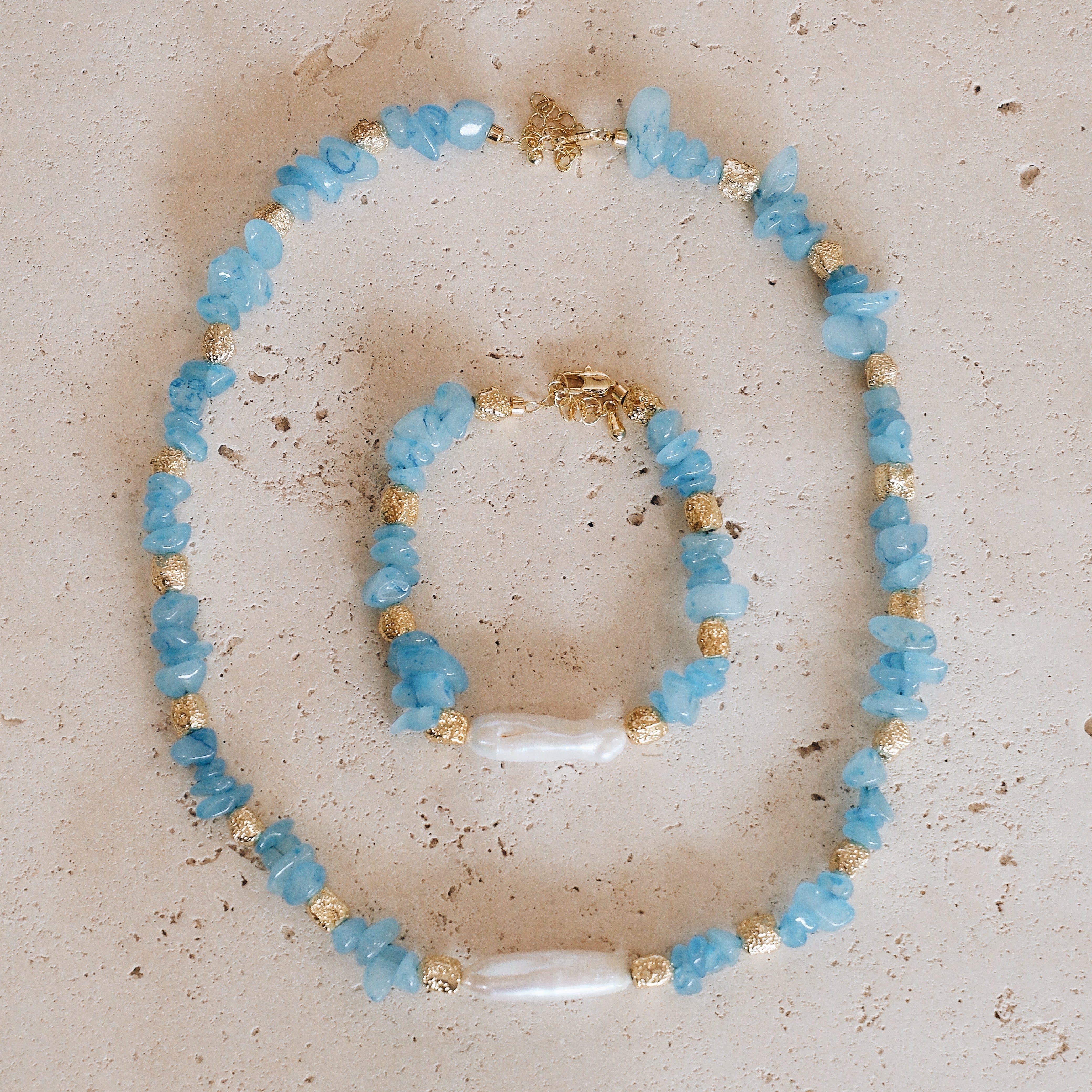 Azure Necklace by Indigo & Wolfe