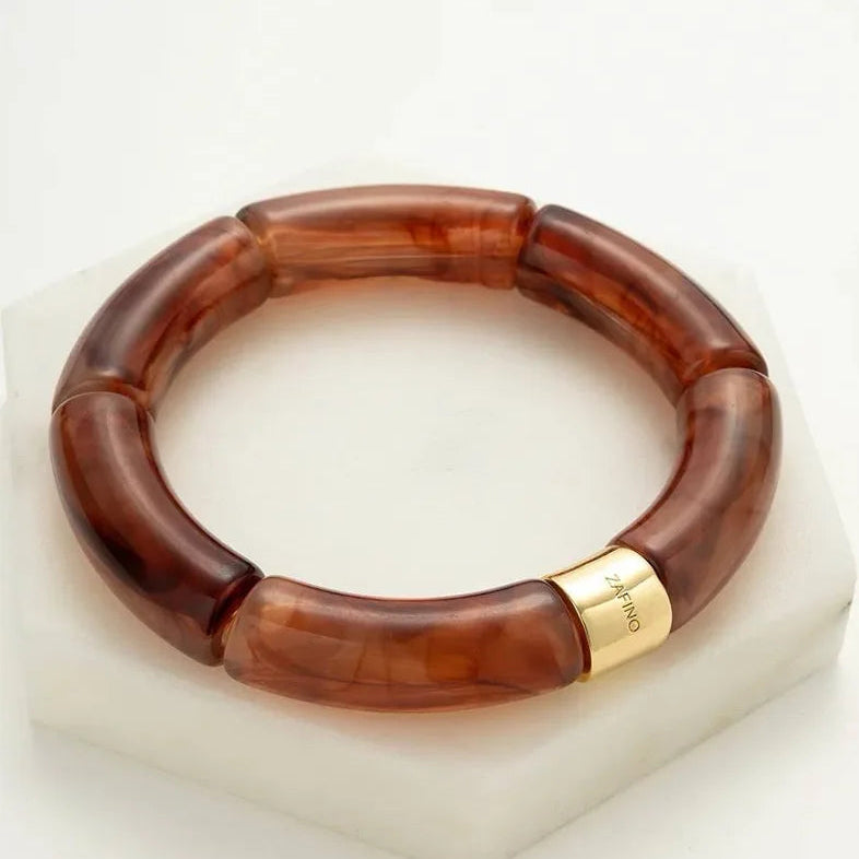 Tube Bangle (Tortoiseshell) by Zafino
