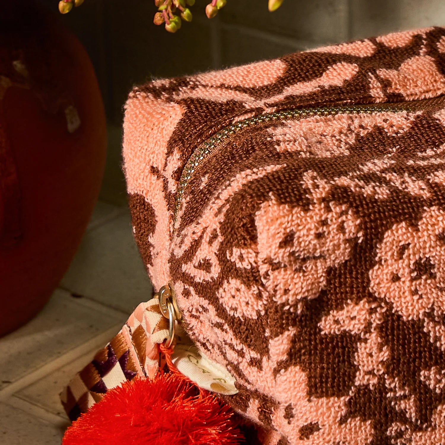 Indiana Terry Pouch - Carnelian by Sage & Clare