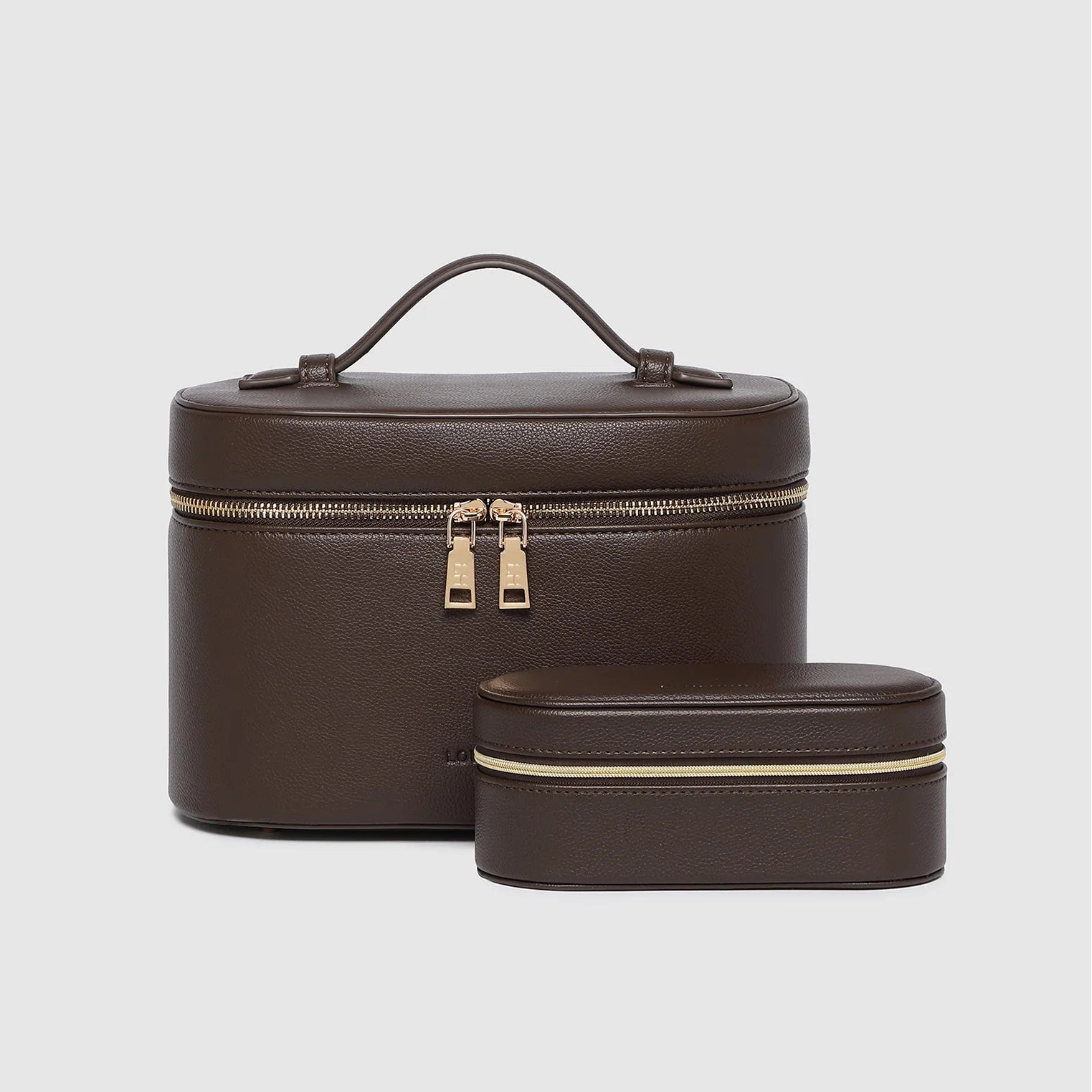 Juliette & Charlee Cosmetic Case Set (Chocolate) by Louenhide