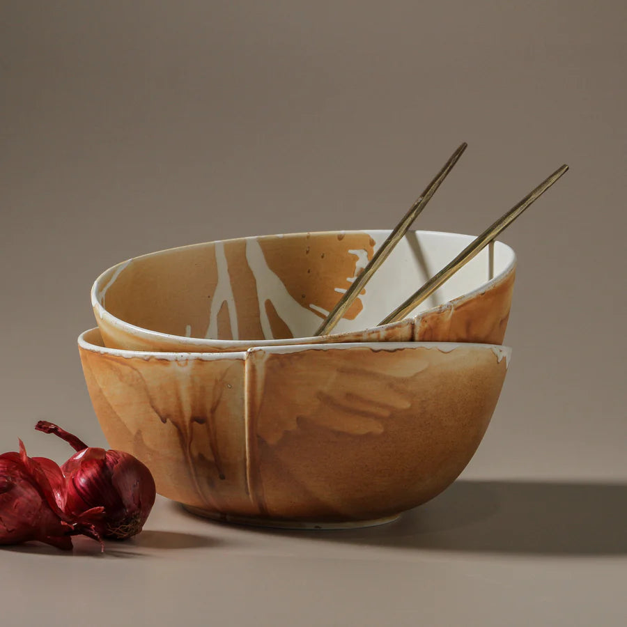 Kintsu Large Salad Bowl by Indigo Love Collectors