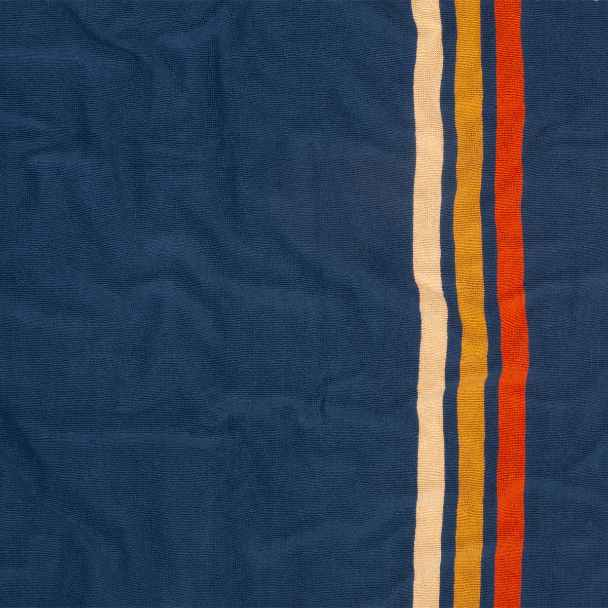 'Pontoon' French Terry Towel in Navy by Layday
