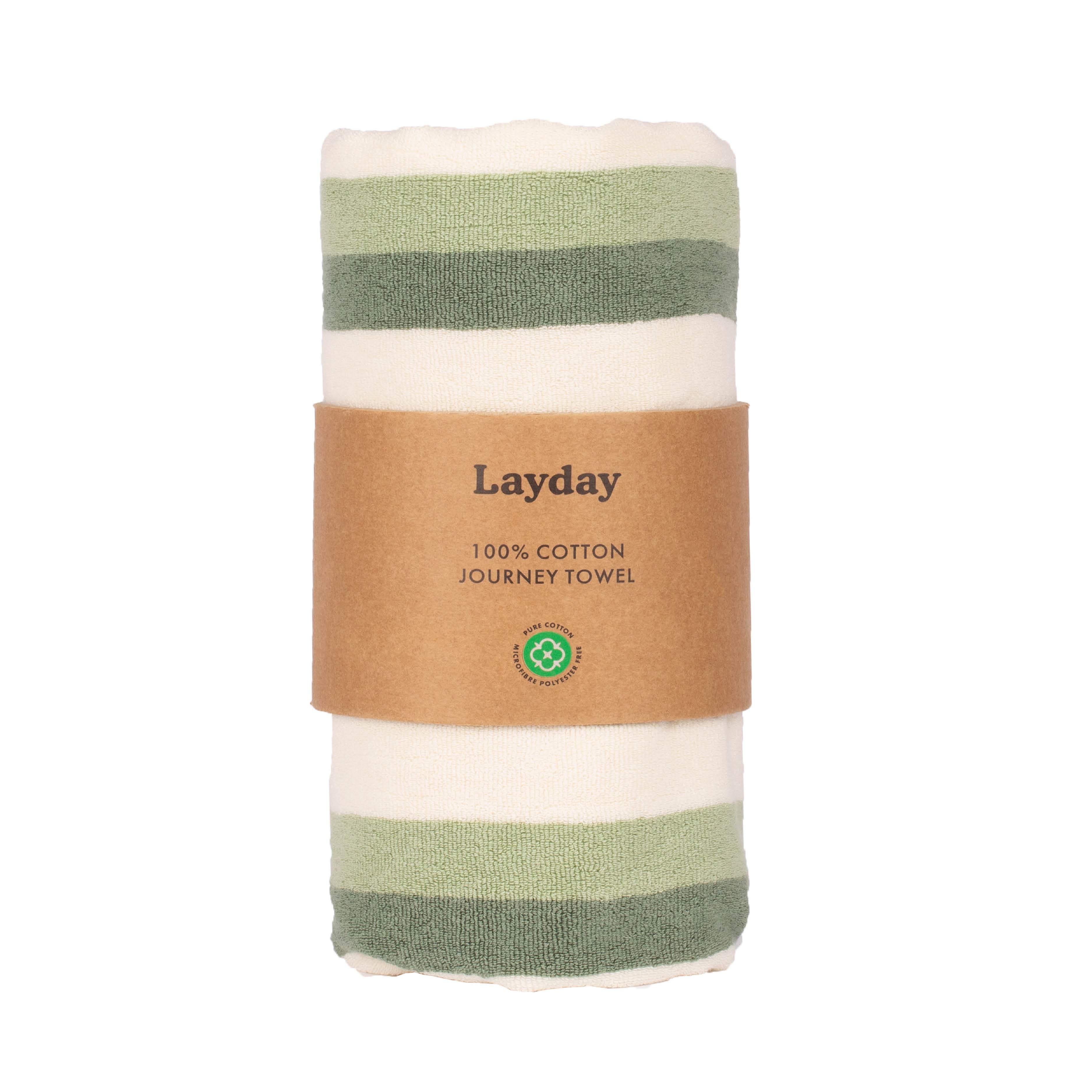 'Shallows/ French Terry Beach Towel - Sage