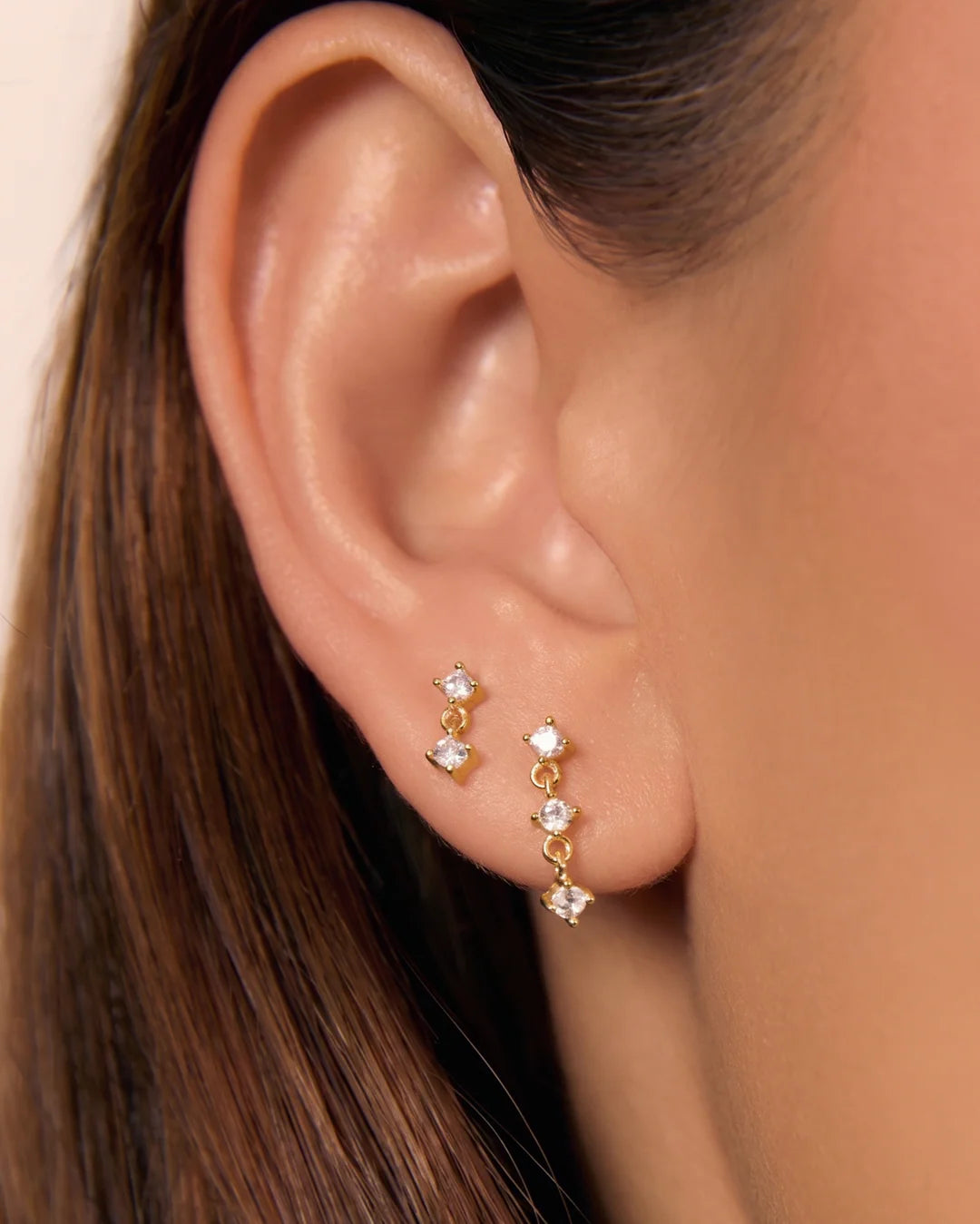 Liat Gold Stud Earrings  by Arms of Eve