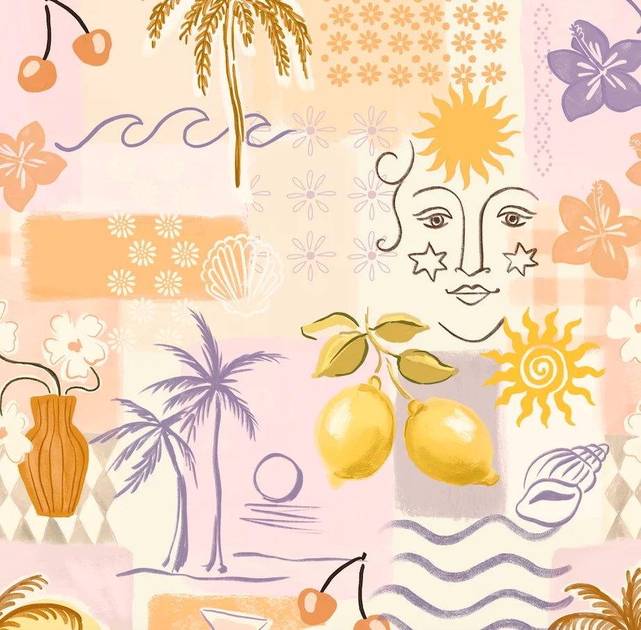 Lemon Lover Riva Hair Towel Wrap by Louvelle
