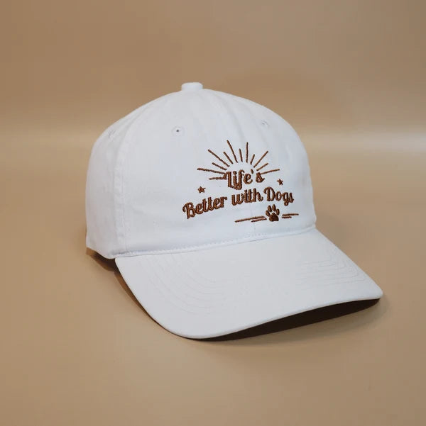 'Life's Better With Dogs' Baseball Cap by Thrivvy