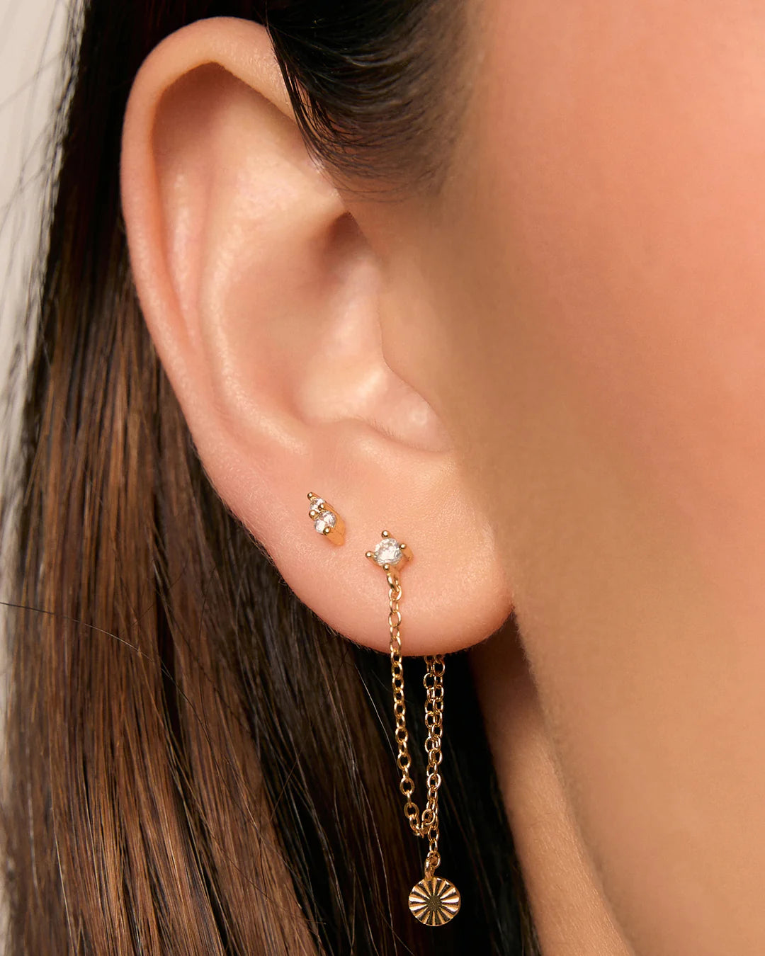 Mischa Flat Back Earrings by Arms of Eve