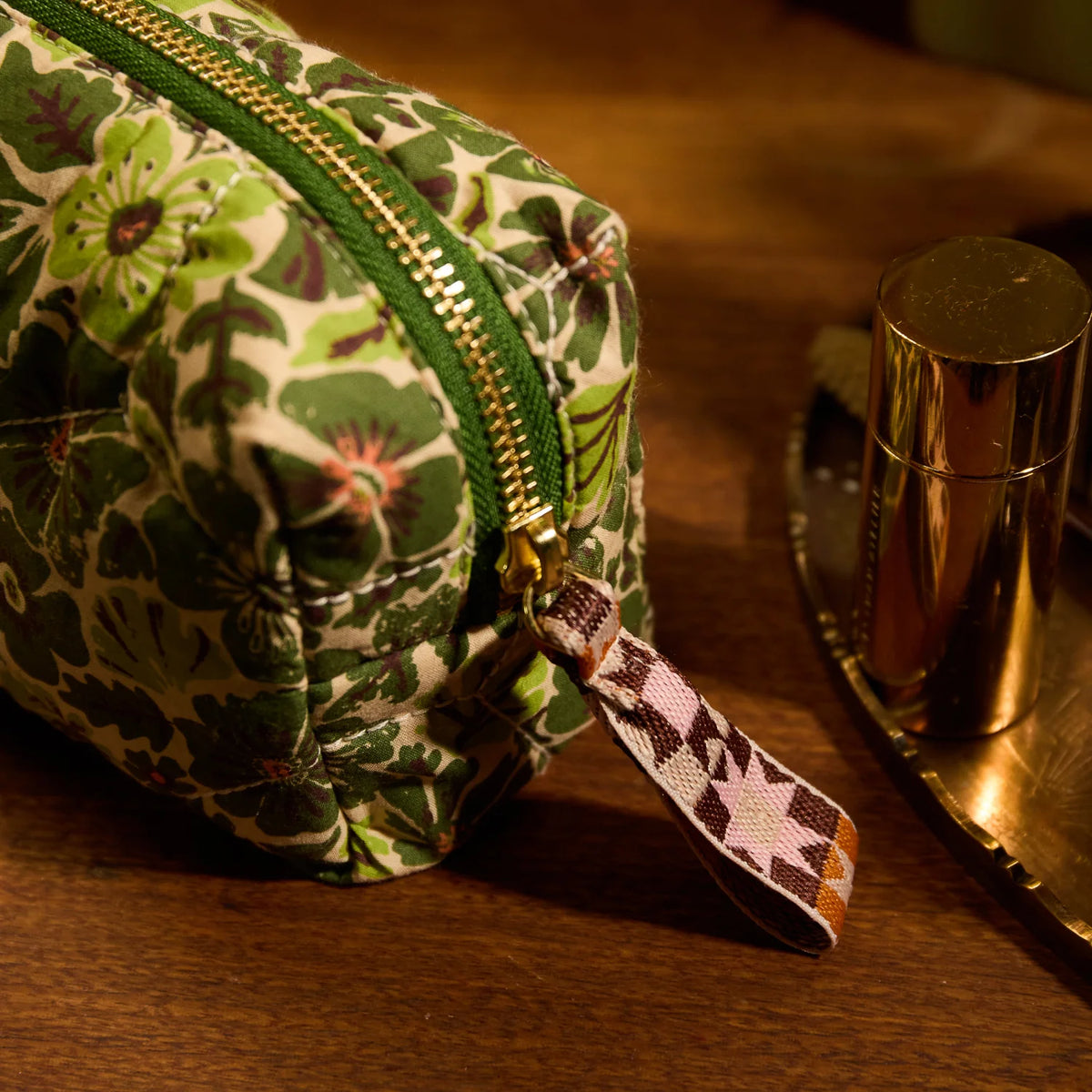 Magnolia Travel Pouch - Cactus Green by Sage & Clare