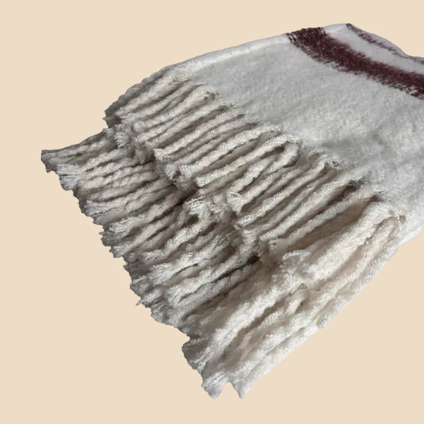 Marai Brushed Woven Throw – Chocolate