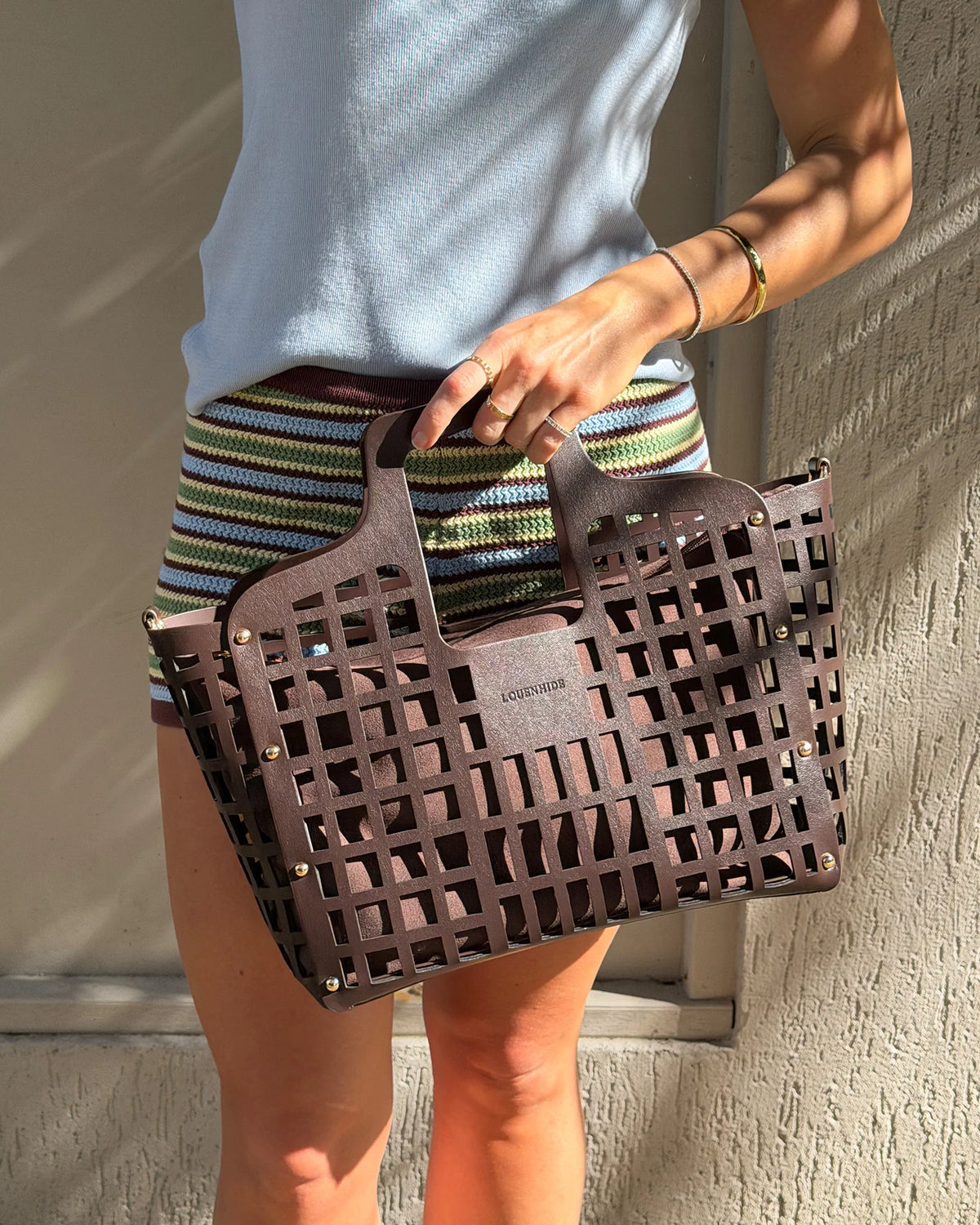 Montego Tote Bag ( Chocolate) by Louenhide
