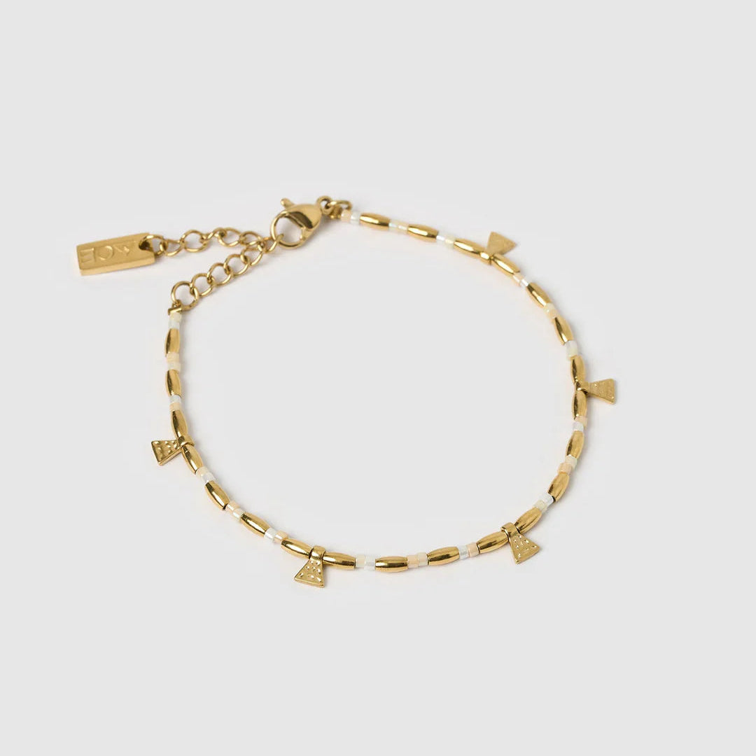 Natalia Gold Bracelet (Vanilla) by Arms of Eve