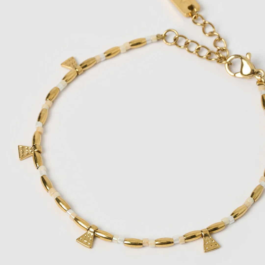 Natalia Gold Bracelet (Vanilla) by Arms of Eve
