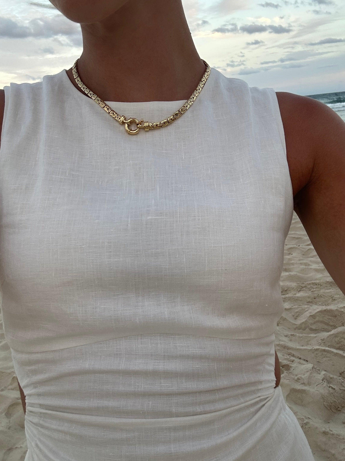 Natalie Necklace (Gold ) by Zafino