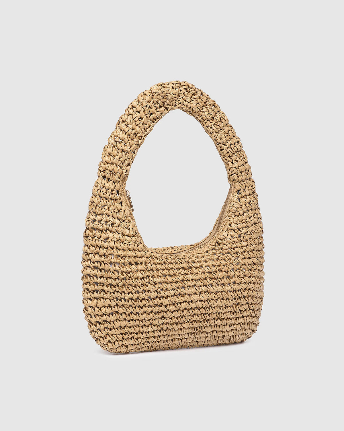 Nellie Shoulder Bag (Natural Raffia) by Louenhide